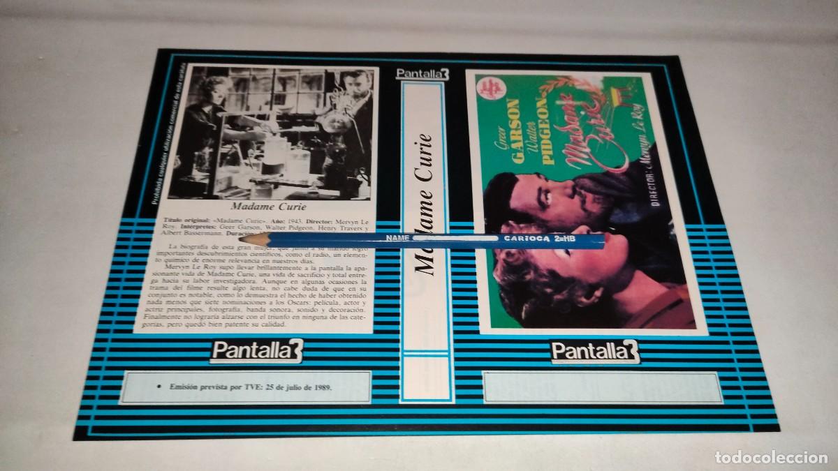 Cinema: CAR&Aacute;TULA VHS &bull; MADAME CURIE (MERVYN LeROY)