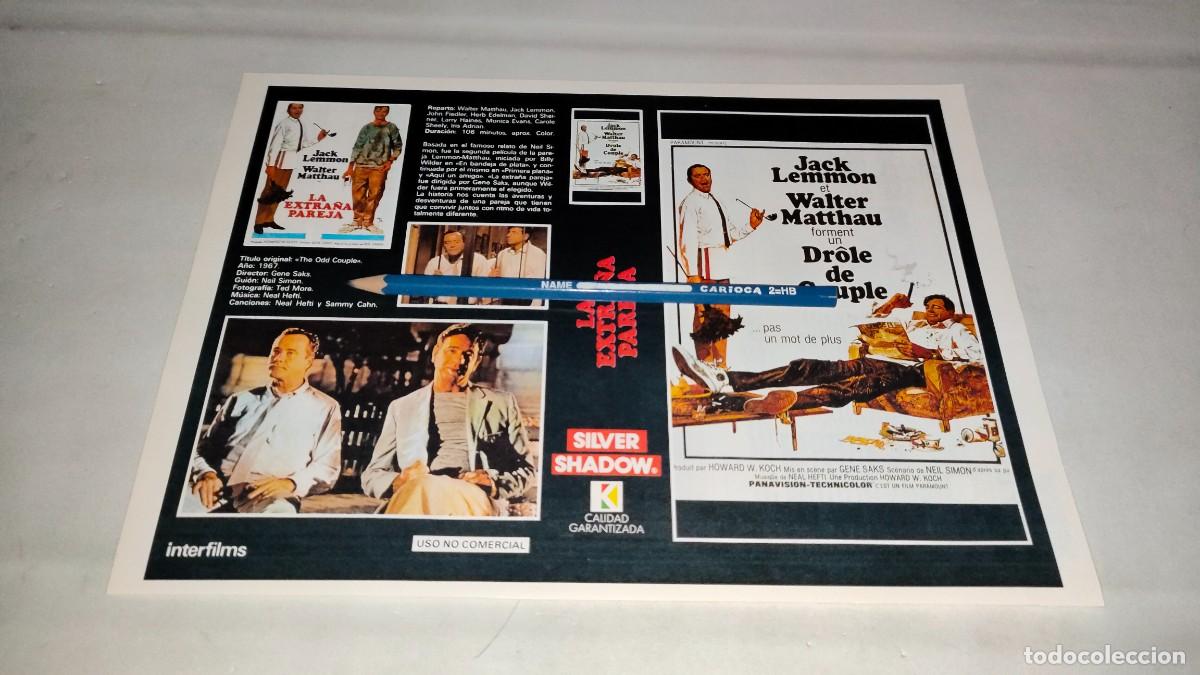 Cin&eacute;ma: CAR&Aacute;TULA VHS &bull; LA EXTRA&Ntilde;A PAREJA (GENE SAKS)