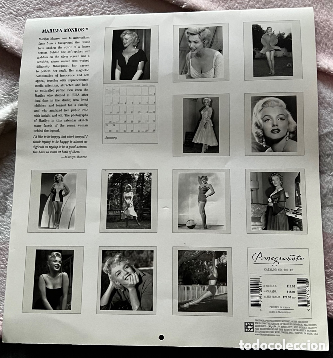 Cine: CALENDARIO A&Ntilde;O 2000 MARILYN MONROE - Foto 2