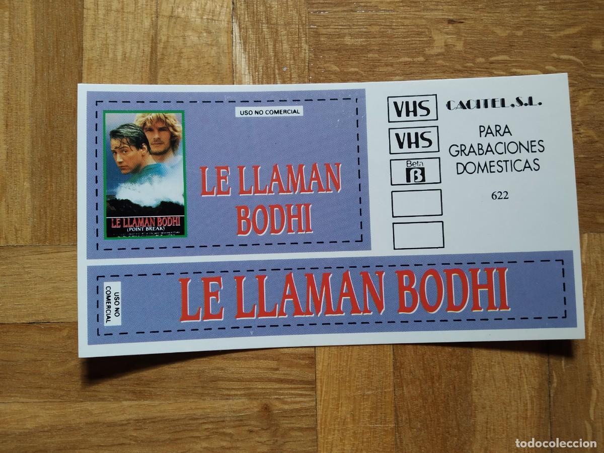 Cinema: PEGATINA PELICULA PARA VHS LE LLAMAN BODHI PINT BREAK KEANU REEVES PATRICK SWAYZE