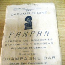 Cine: ALBUM CROMOS DE CINE FANFAN FABRICA CARAMELOS . VALENCIA AÑO 1926 COMPLETO . 120 CROMOS