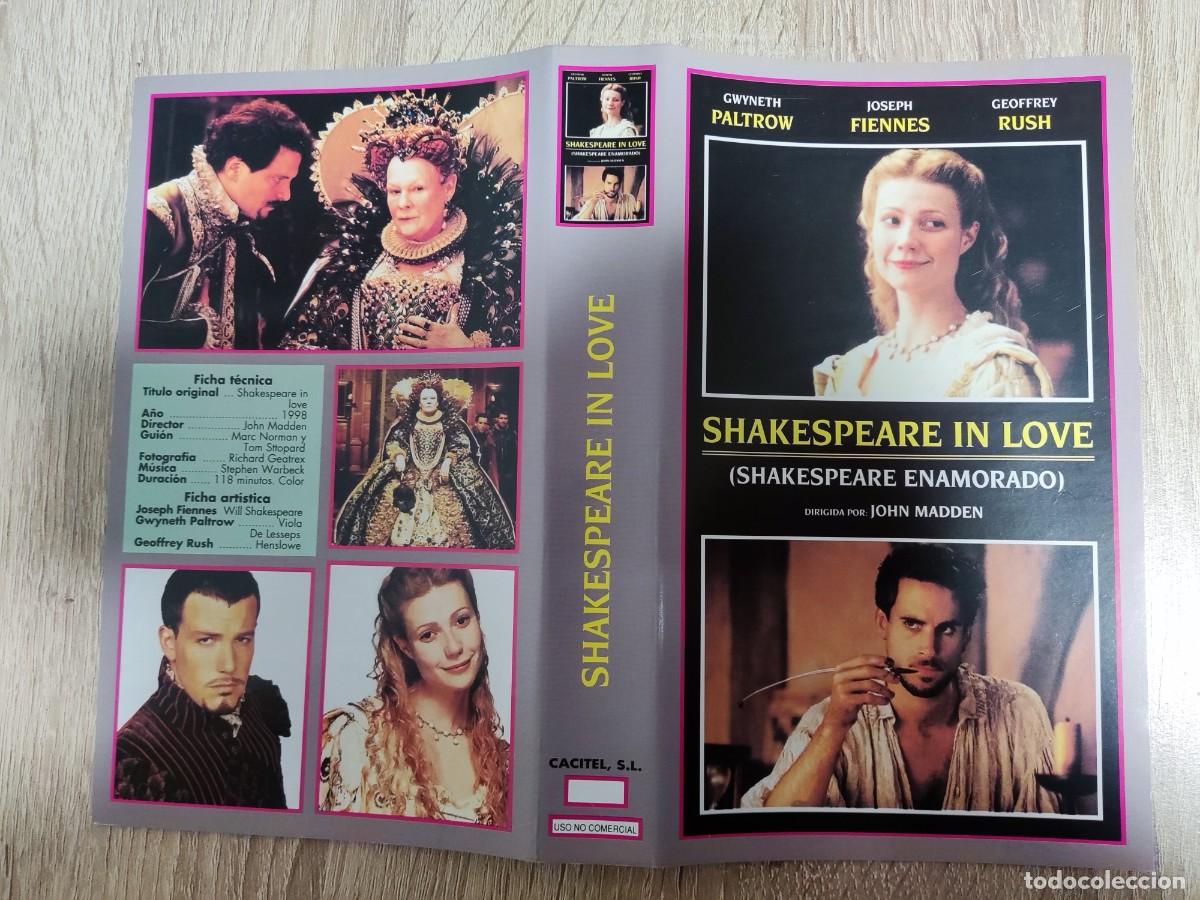 Cine: SOLO CARATULA CACITEL - SHAKESPEARE IN LOVE - JOSEPH FIENNES, GWYNETH PALTROW