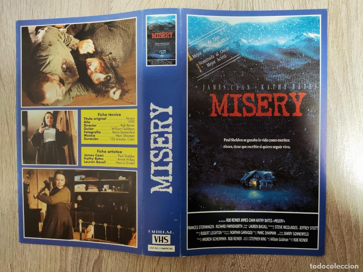 Cine: SOLO CARATULA CACITEL - MISERY - JAMES CAAN, KATHY BATES, STEPHEN KING