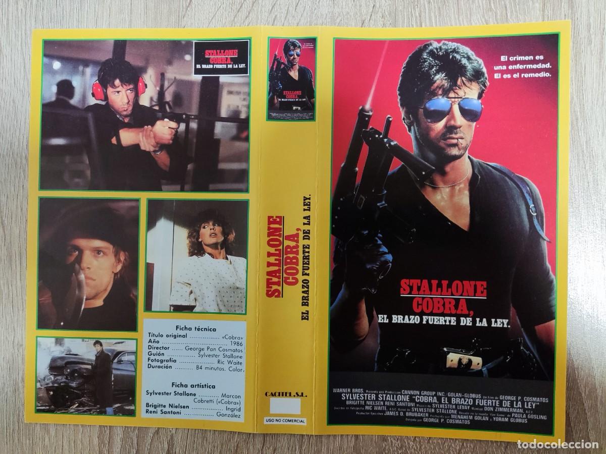 Cine: SOLO CARATULA CACITEL - COBRA - SYLVESTER STALLONE, GEORGE PAN COSMATOS
