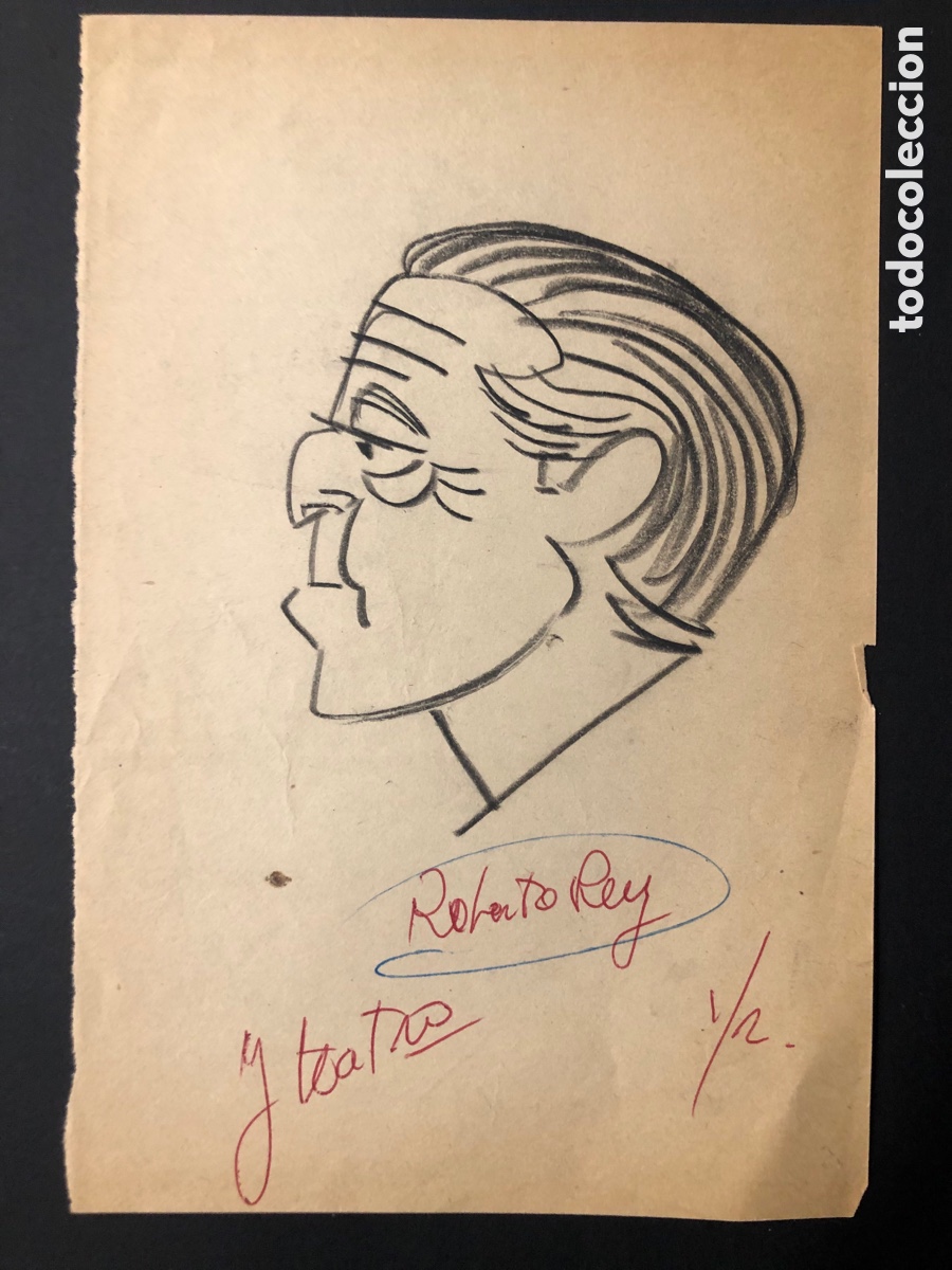 Cinema: Dibujo Caricatura original de Roberto Rey