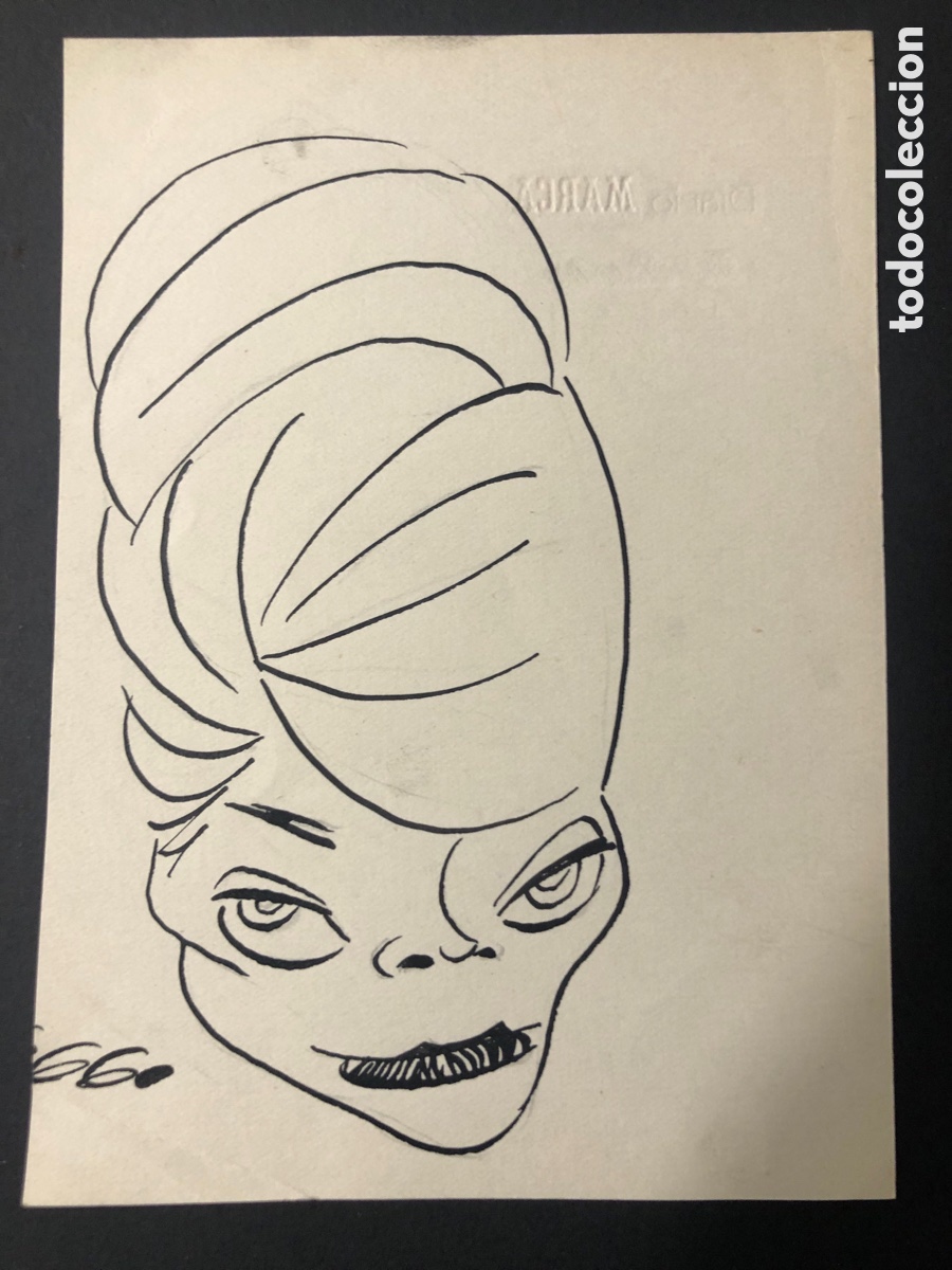 Cinema: Dibujo caricatura original de Elke Sommer