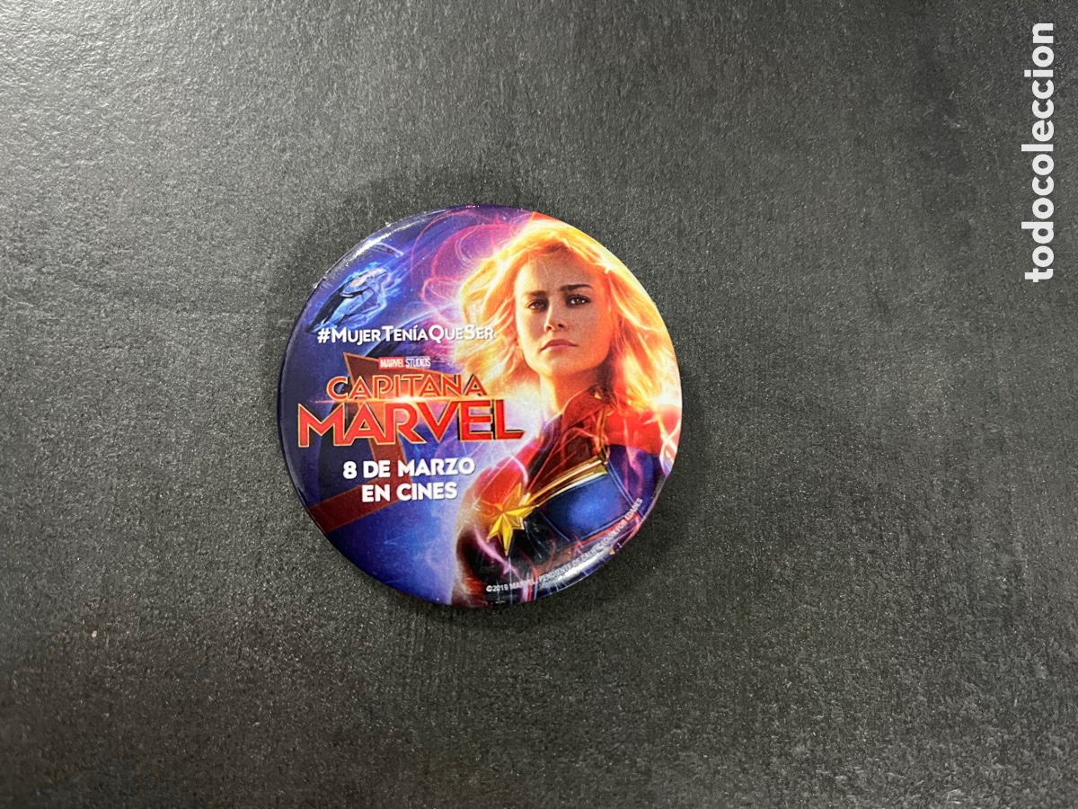 Cine: Chapa redonda promoci&oacute;n pel&iacute;cula Capitana Marvel