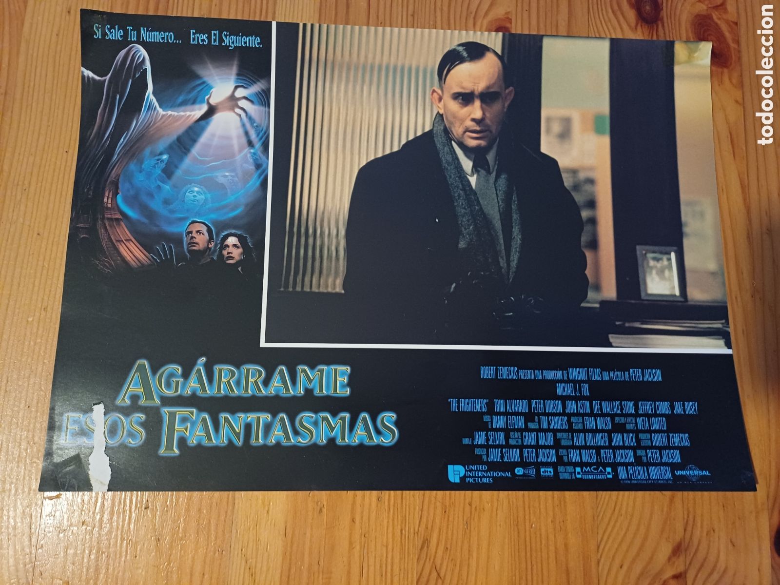Cine: Fotocromo pelicula cine Agarrame esos fantasmas Zemeckis Peter Jackson Michael J Fox