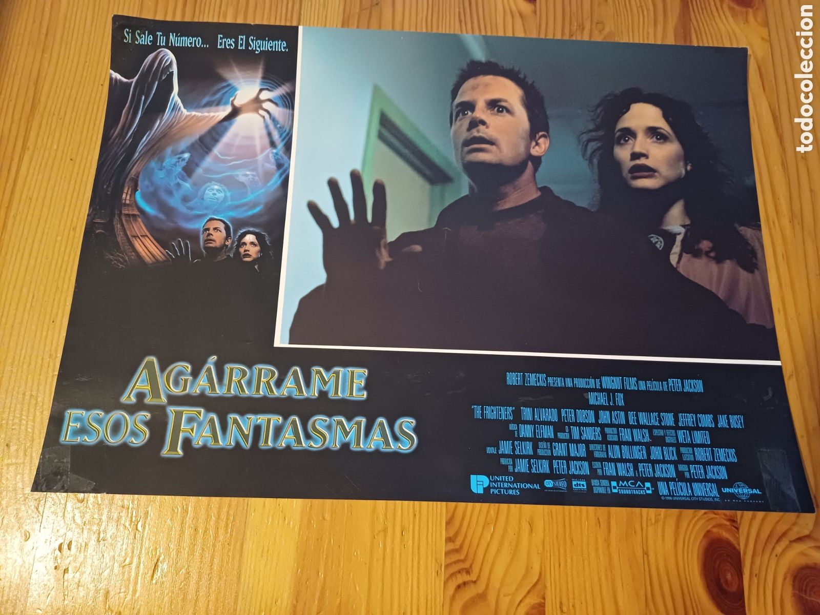 Cine: Fotocromo pelicula cine Agarrame esos fantasmas Zemeckis Peter Jackson Michael J Fox