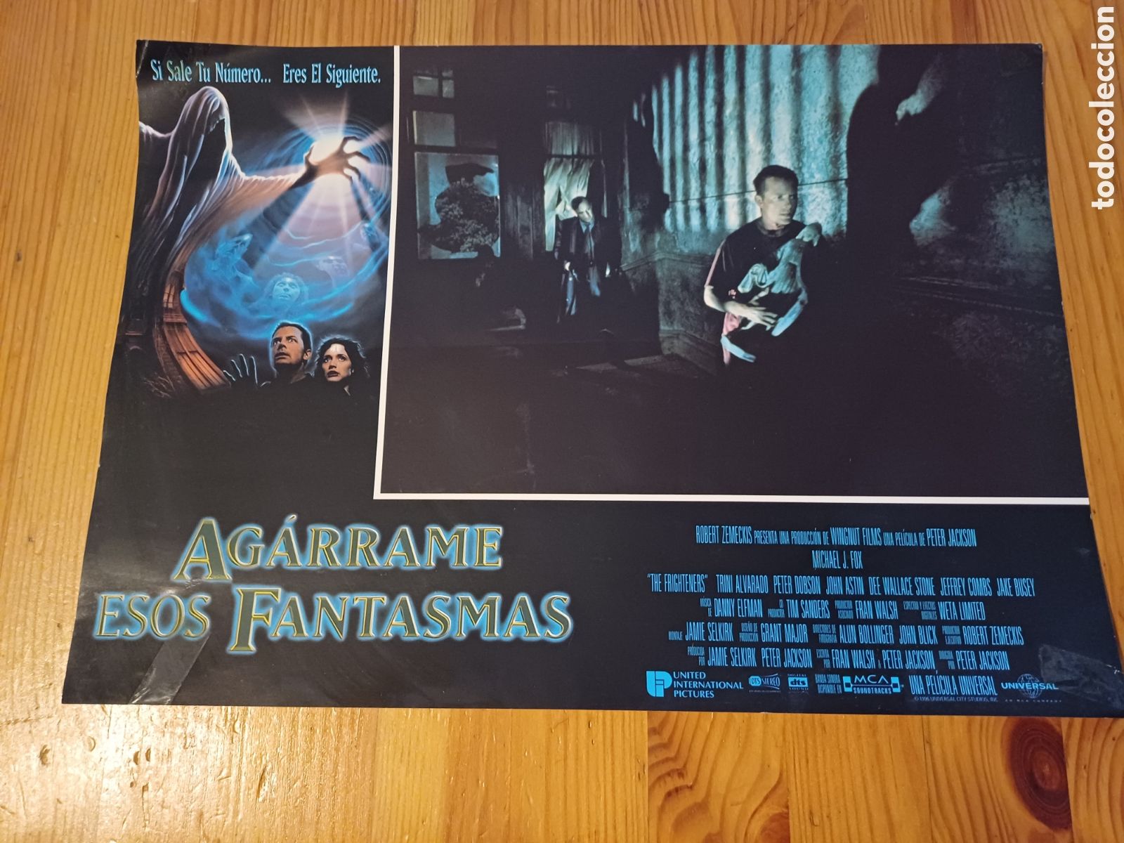 Cine: Fotocromo pelicula cine Agarrame esos fantasmas Zemeckis Peter Jackson Michael J Fox