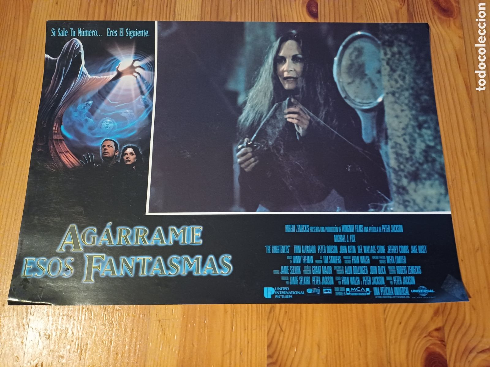 Cine: Fotocromo pelicula cine Agarrame esos fantasmas Zemeckis Peter Jackson Michael J Fox