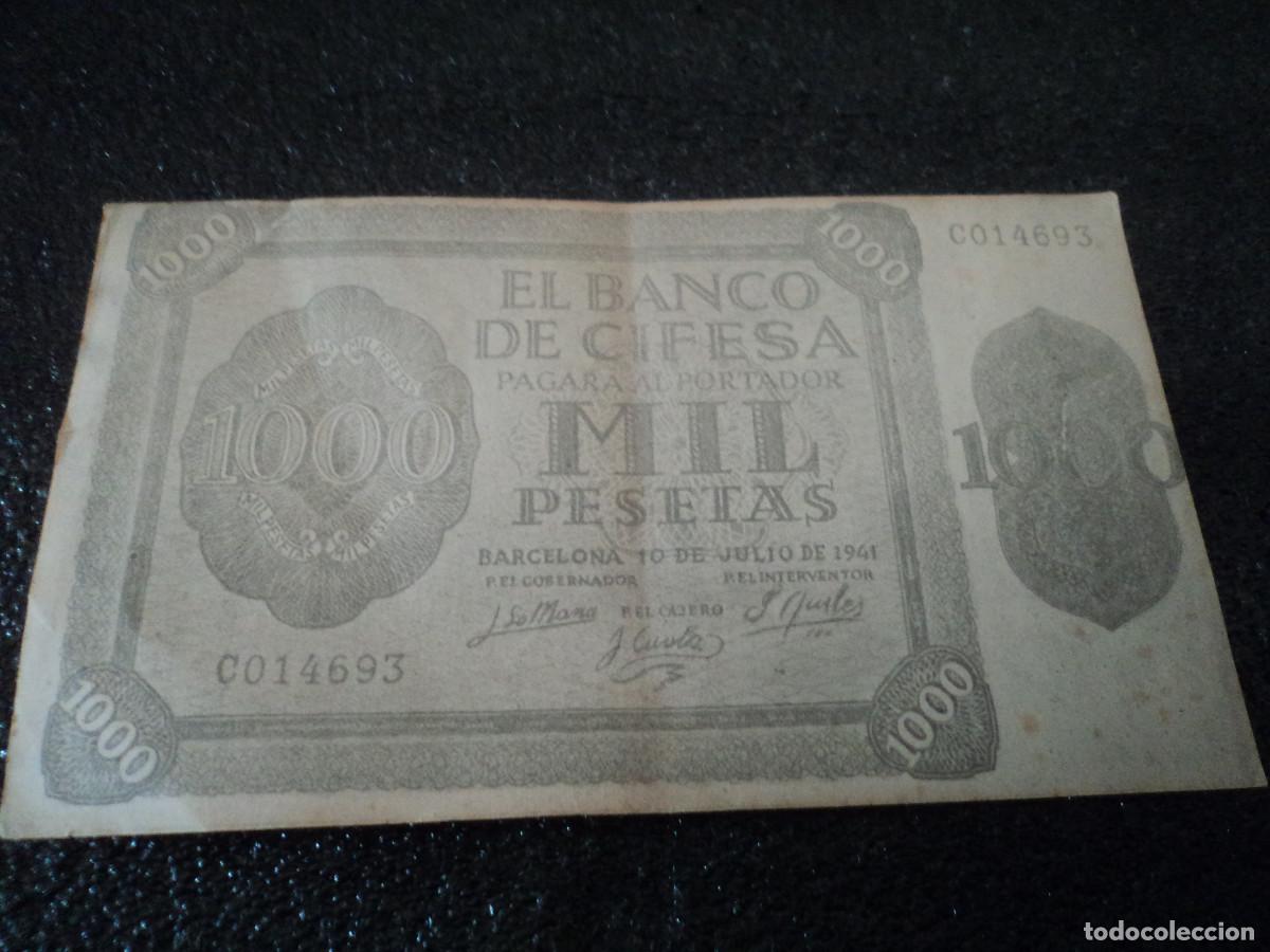 Cinema: BILLETE PROMOCIONAL, EL BANCO DE CIFESA 1000 MIL PESETAS 1941