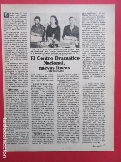 Cine: ARTICULO 1979 REF: TRI_02_ARTICULO -LEER INT.-1 PAG.- NURIA ESPERT TAMAYO CENTRO DRAMATICO