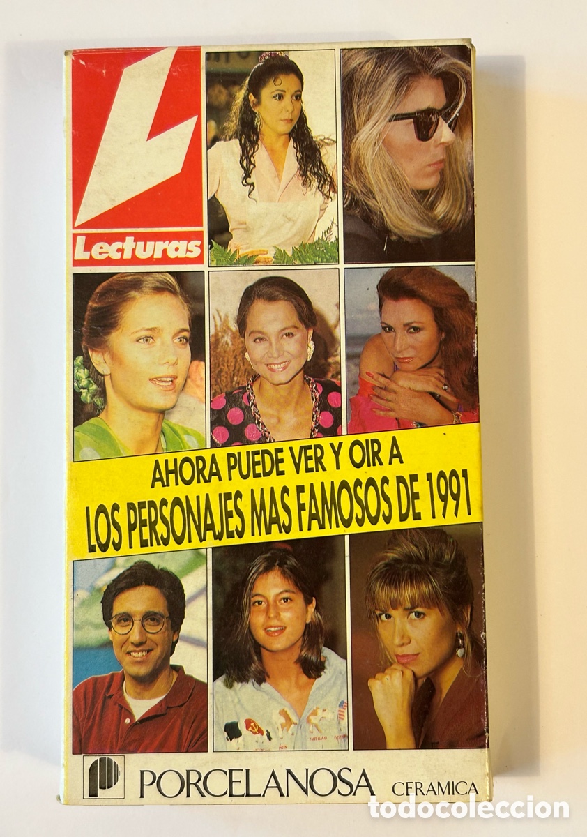 Cine: LOS PERSONAJES M&Aacute;S FAMOSOS DE 1991. LECTURAS. VHS
