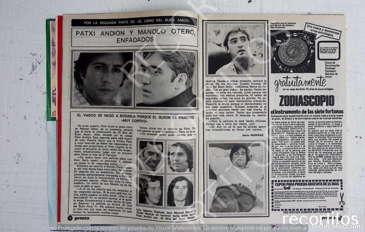 Kino: patxi andion manolo otero serrat victor maniuel raphael julioi iglesias