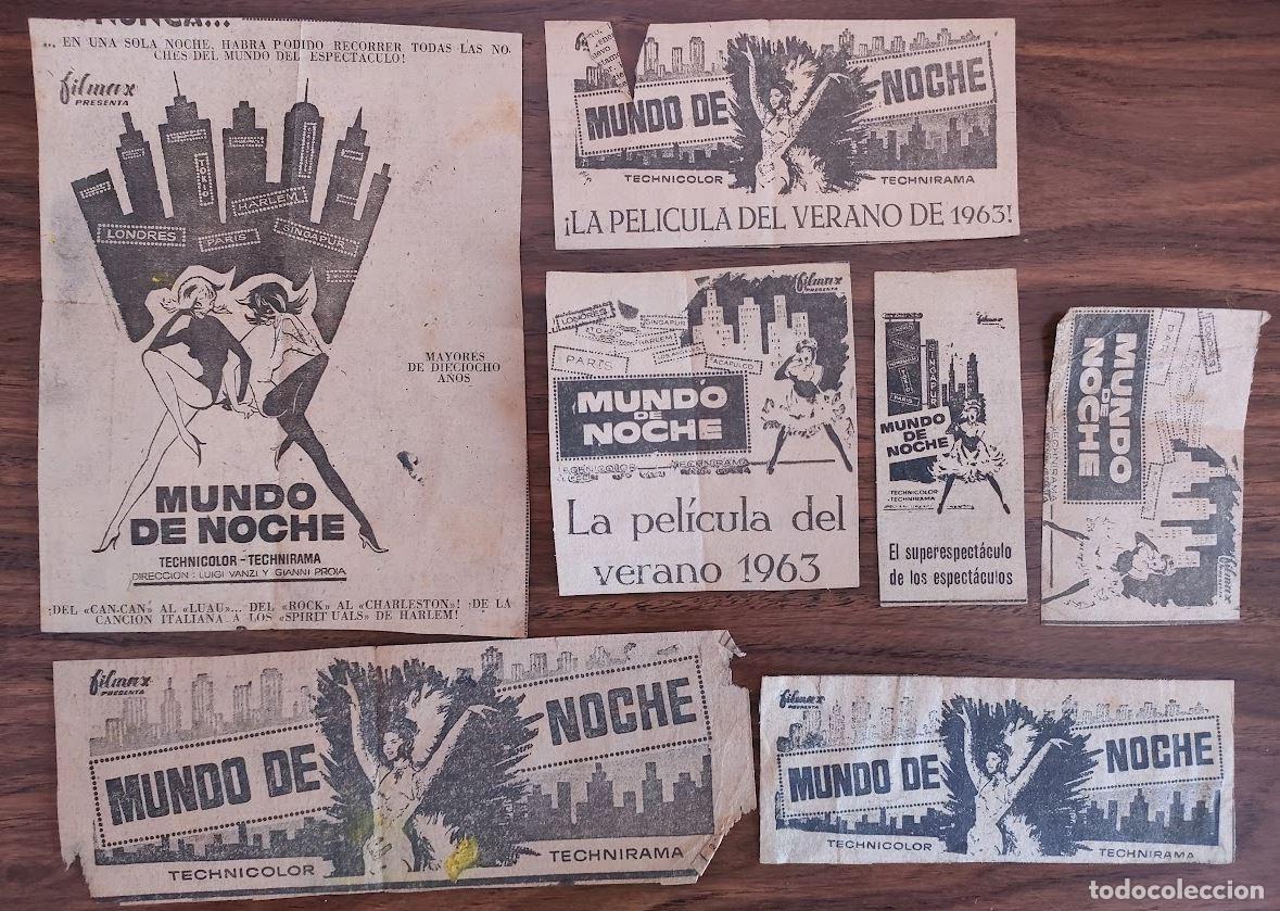 Kino: RECORTES ORIGINALES DE PRENSA CINE- MUNDO DE NOCHE, FILMAX,ALFREDO ALARIA, AMIN BROTHERS,CHERI BIBI