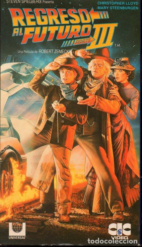 Cine: Funda de cart&oacute;n original Regreso al futuro III (NO CINTA)