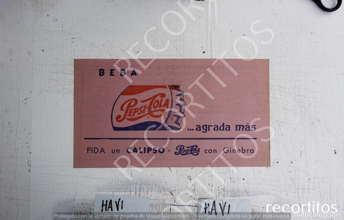Cine: PEPSI COLA CALIPSO 1961 AGENDA CULTURAL DE VITORIA