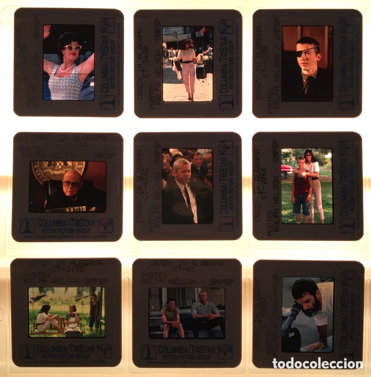 Cine: LOCOS EN ALABAMA DE ANTONIO BANDERAS 9 DIAPOSITIVAS ORIGINALES 1999