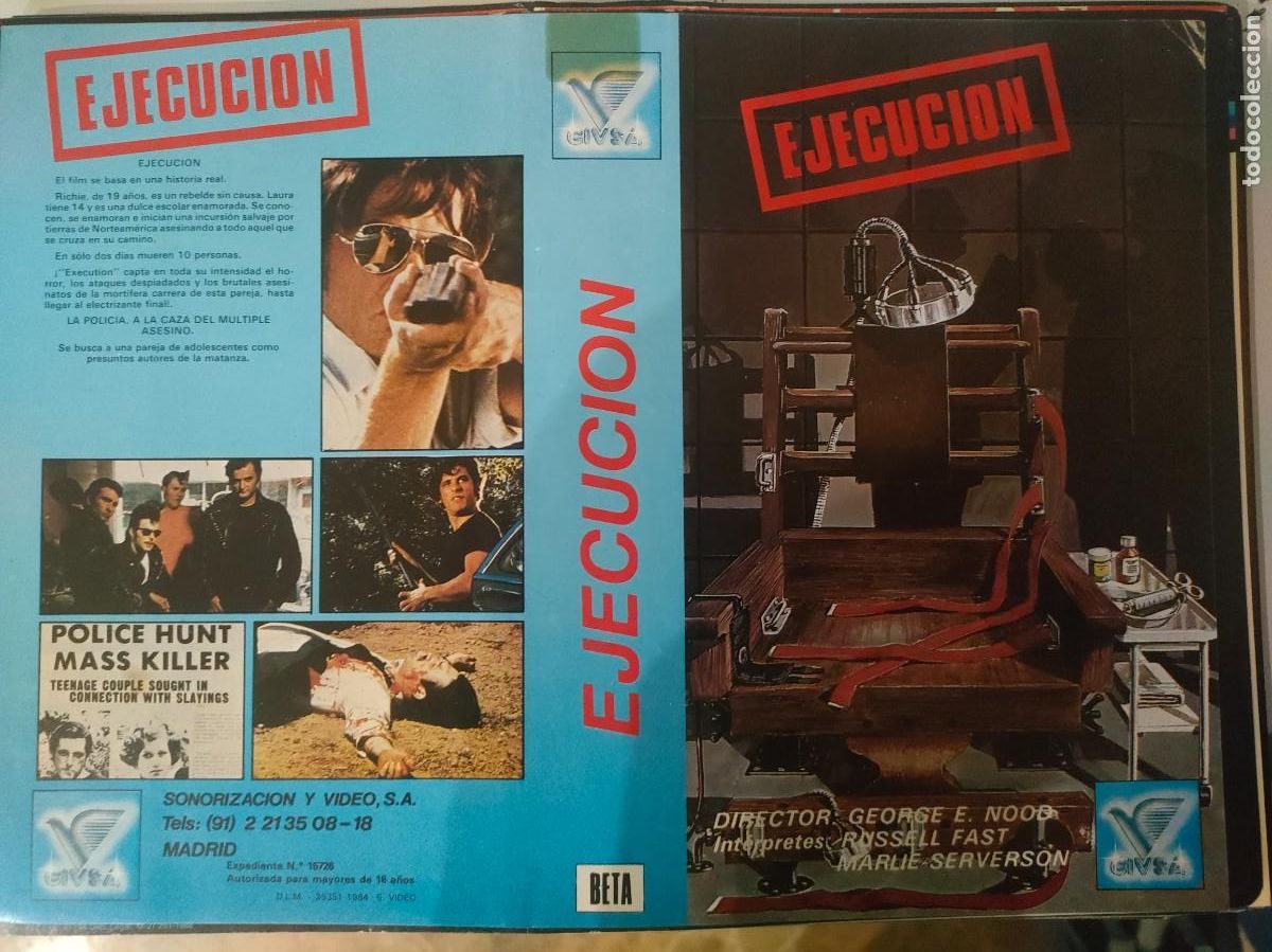 Cine: CARATULA - EJECUCION CIVSA BETA - Foto 1
