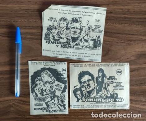 Kino: RECORTES ORIGINALES DE PRENSA - ROMULO Y REMO, GORDON SCOTT, STEVE REEVES