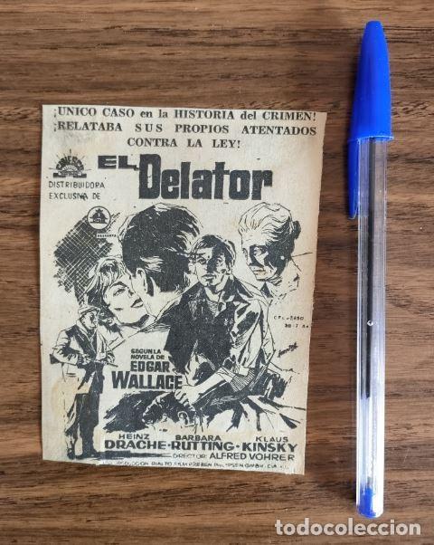 Cine: RECORTES ORIGINALES DE PRENSA CINE- EL DELATOR, EDGAR WALLACE
