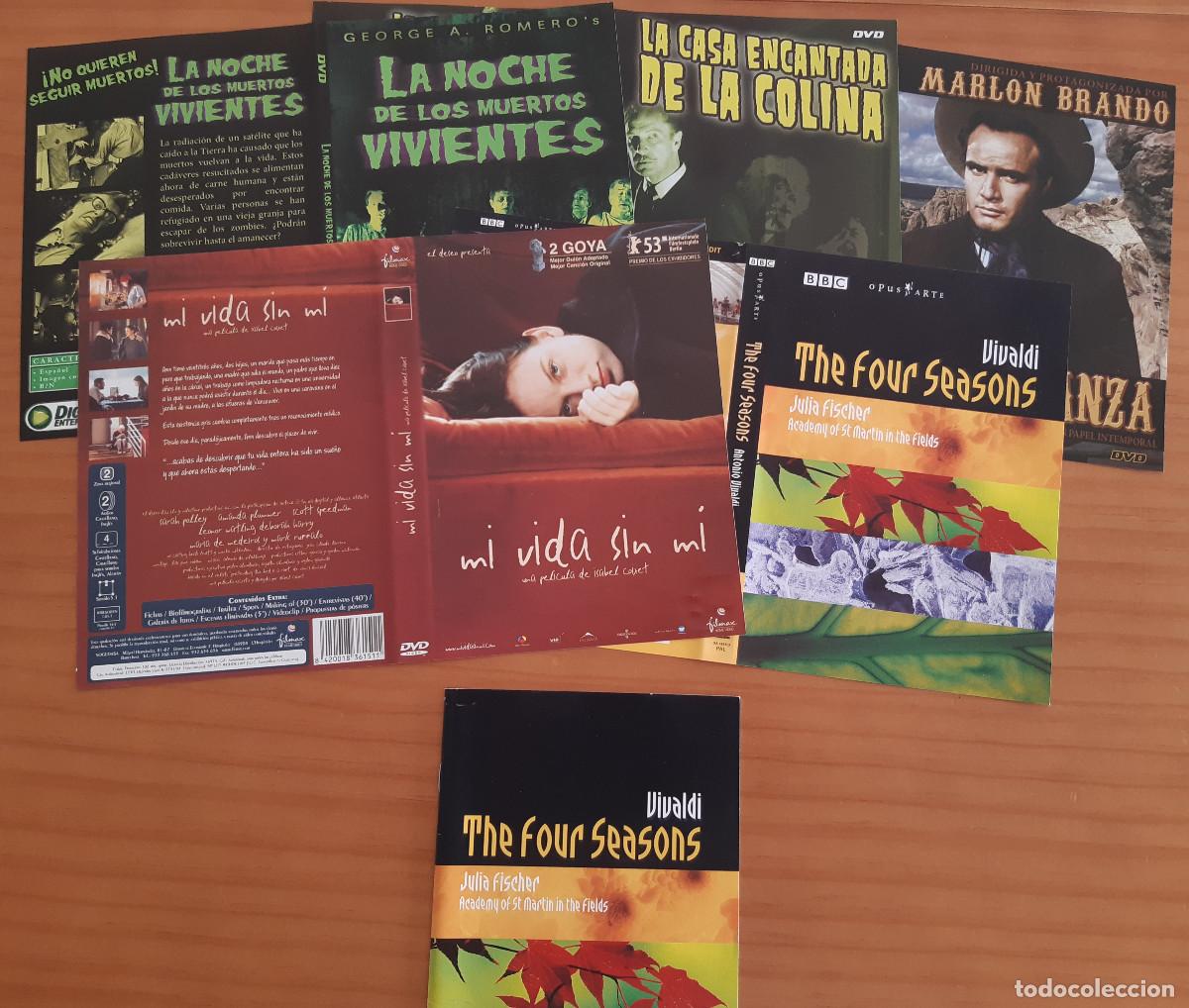 Cine: 5 CAR&Aacute;TULAS DE DVD'S + 1 FOLLETO - PERFECTO ESTADO