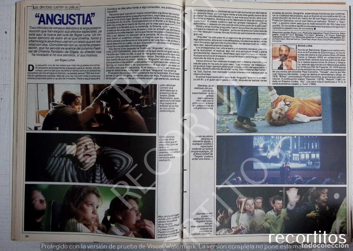 Cinema: ANGUSTIA BIGAS LUNA