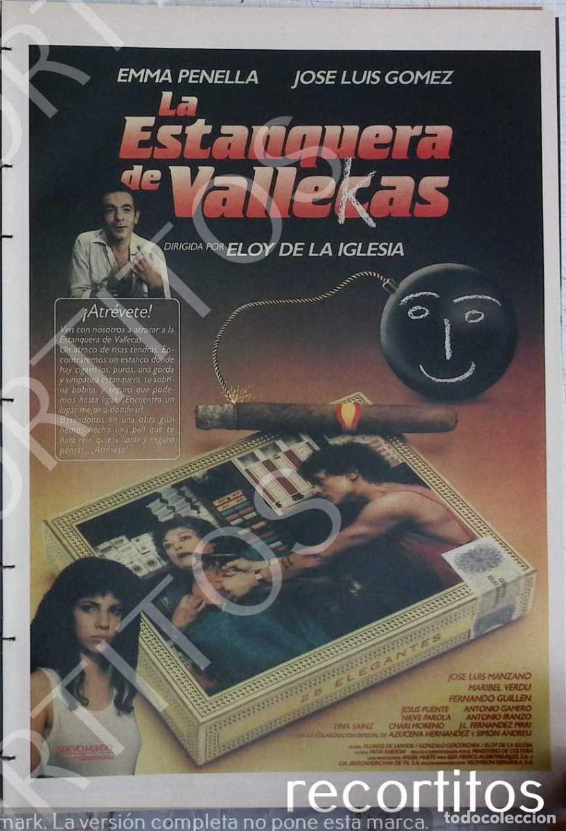 Kino: LA ESTANQUERA DE VALLECAS EMMA PENELLA MARIBEL VERDU ELOY DE LA IGLESIA CINE QUINQUI