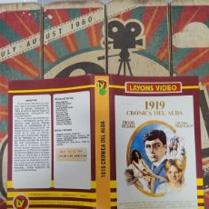 Cine: CARÁTULA VHS 1919 CRÓNICA DEL ALBA
