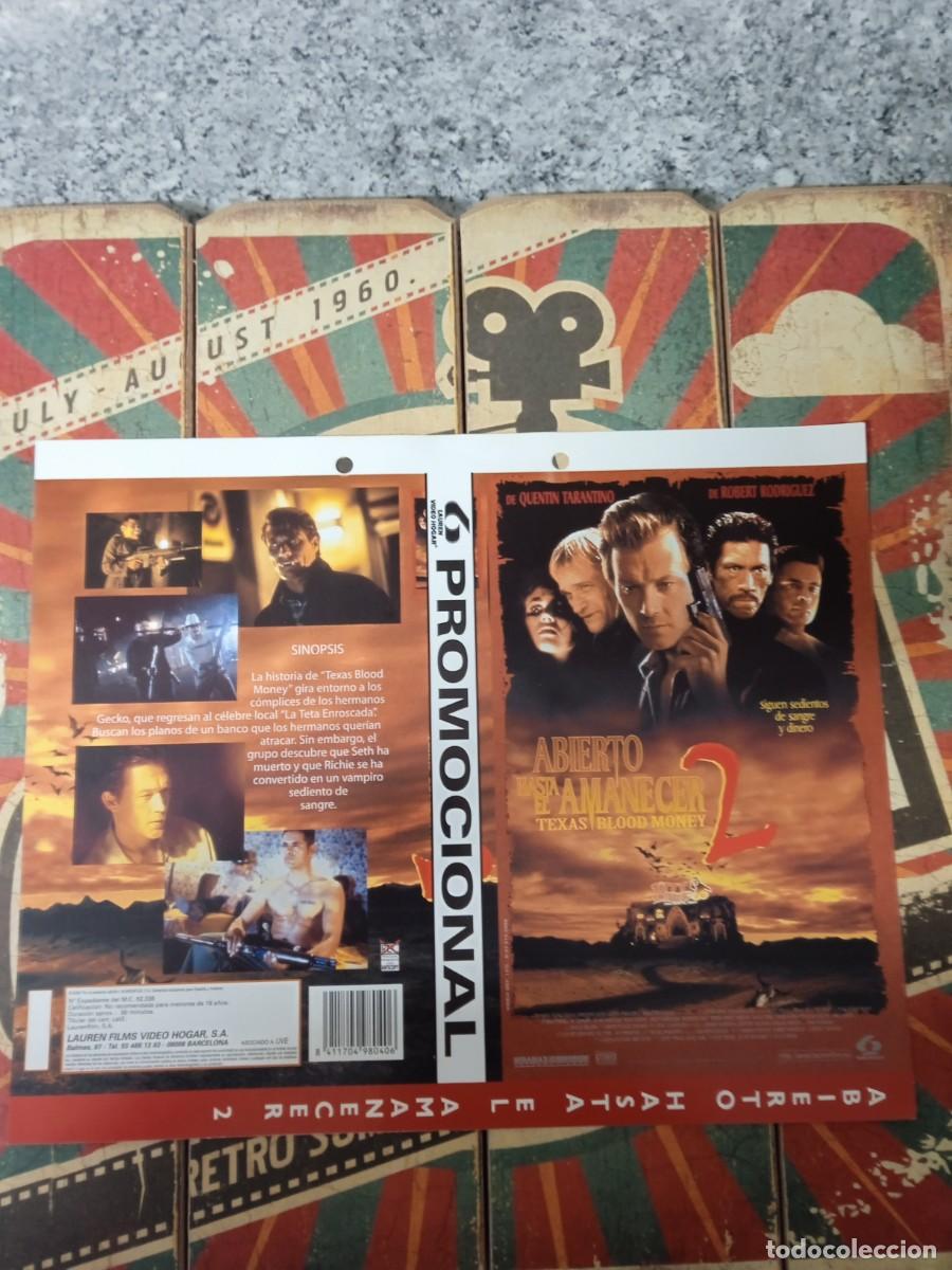 Cine: Car&aacute;tula VHS Abierto hasta el amanecer 2