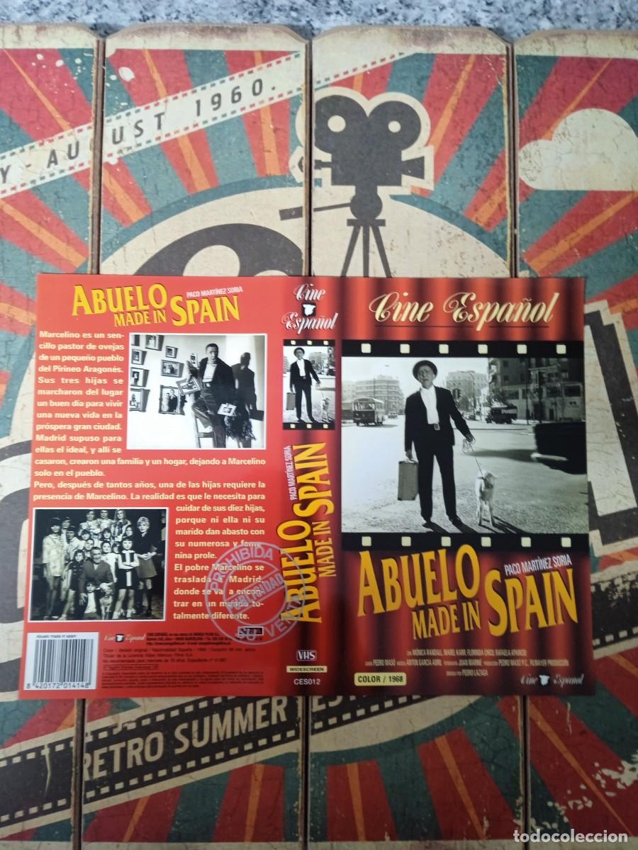 Cine: Car&aacute;tula VHS Abuelo made in Spain