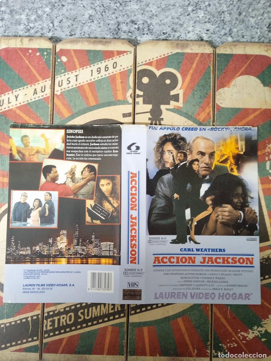 Cine: Car&aacute;tula VHS Acci&oacute;n Jackson