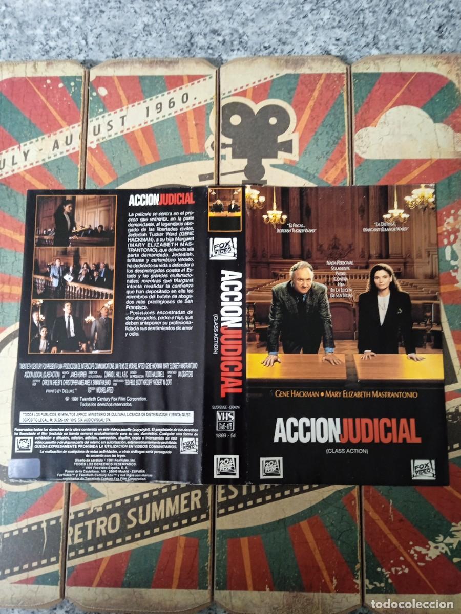 Cine: Car&aacute;tula VHS Acci&oacute;n judicial