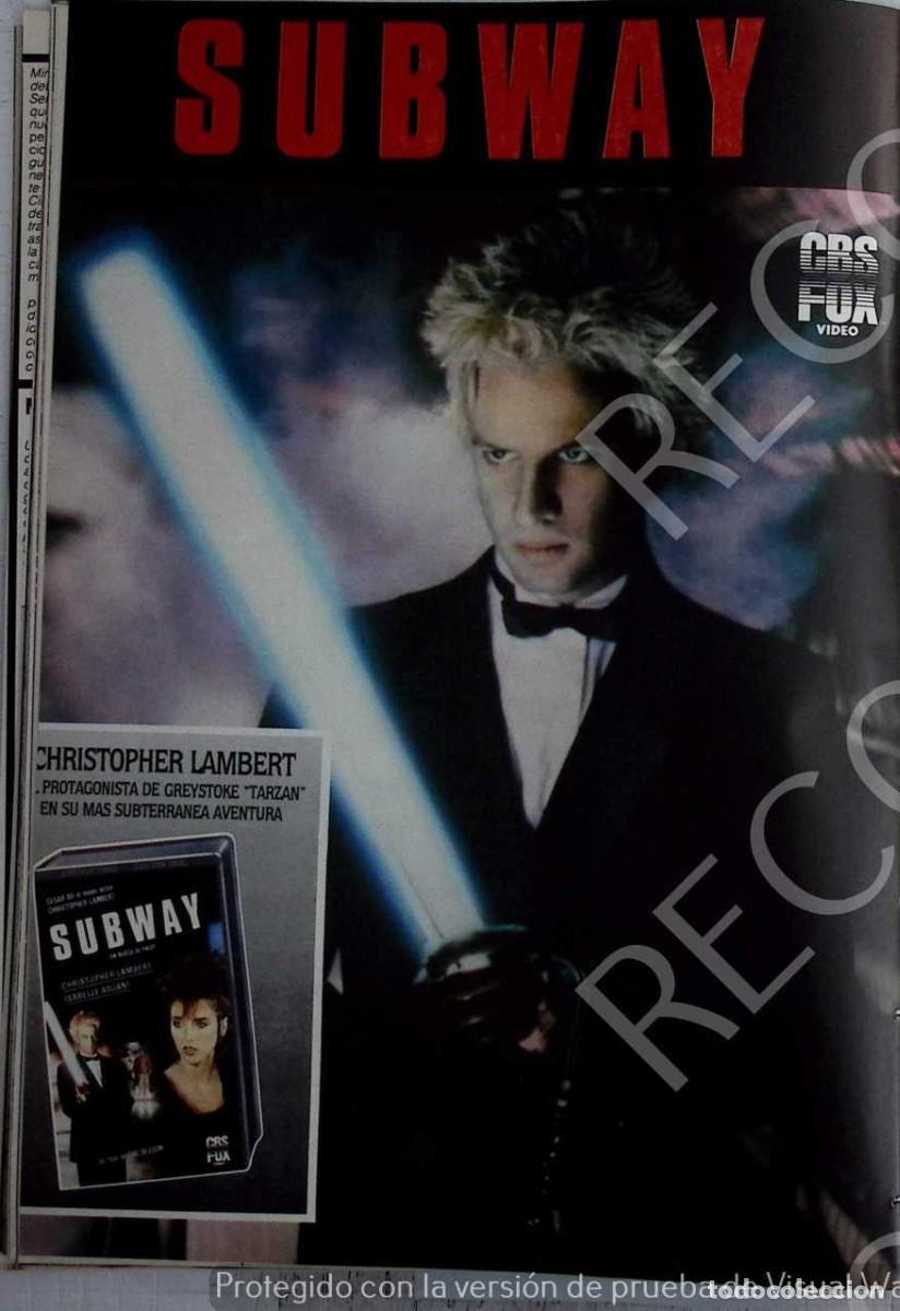 Cin&eacute;ma: CHRISTOPHER LAMBERT SUBWAY