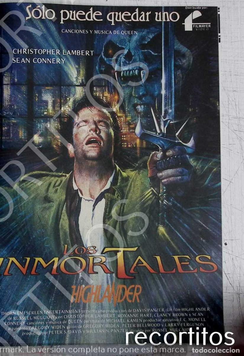 Cinema: CHRISTOPHER LAMBERTR SEAN CONNERY LOS INMORTALES