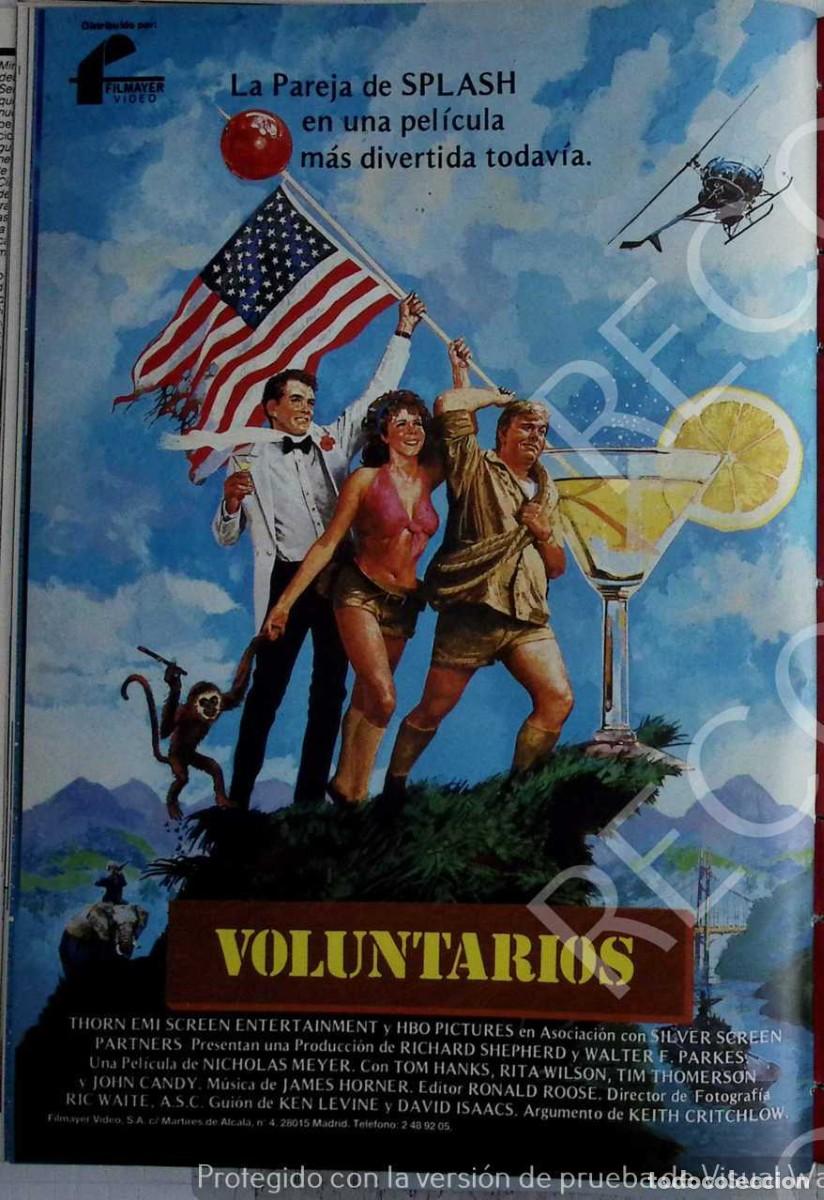 Cin&eacute;ma: VOLUNTARIOS TOM HANKS RITA WILSON