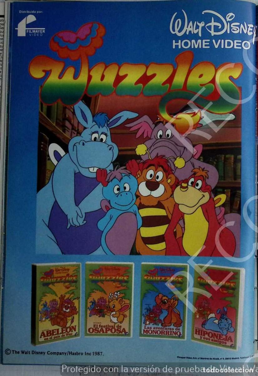 Cinema: LOS WUZZLES EN VHS ANUNCIO PUBLICIDAD