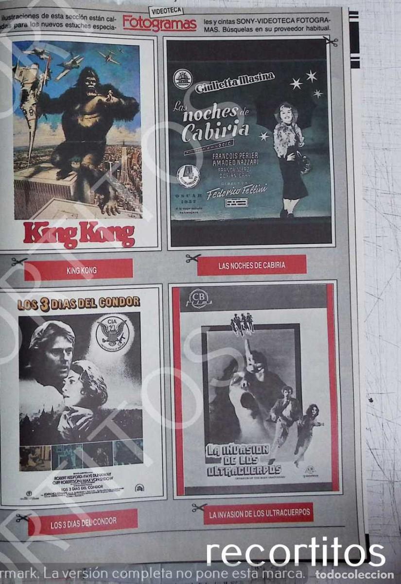 Cinema: KING KONG HARRISON FORD LAS NOCHES DE CABRIRIA