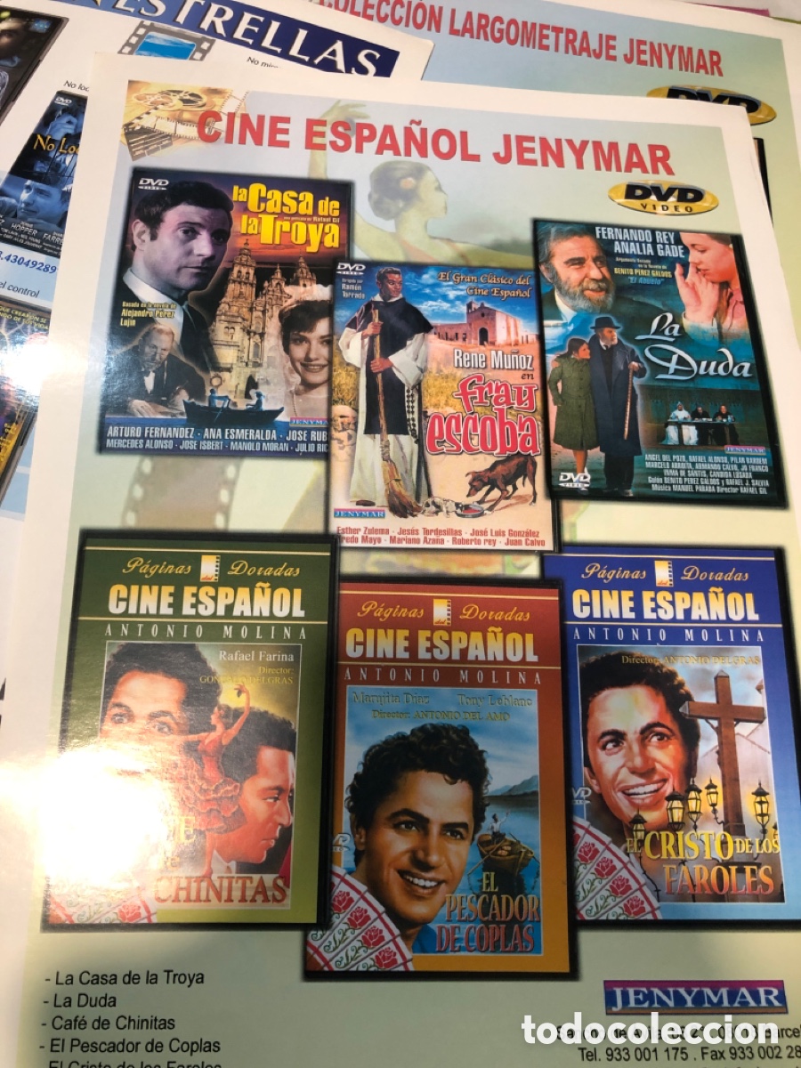 Cine: CATALOGOS Y CARATULAS DVD ( Empresa JENYMAR )