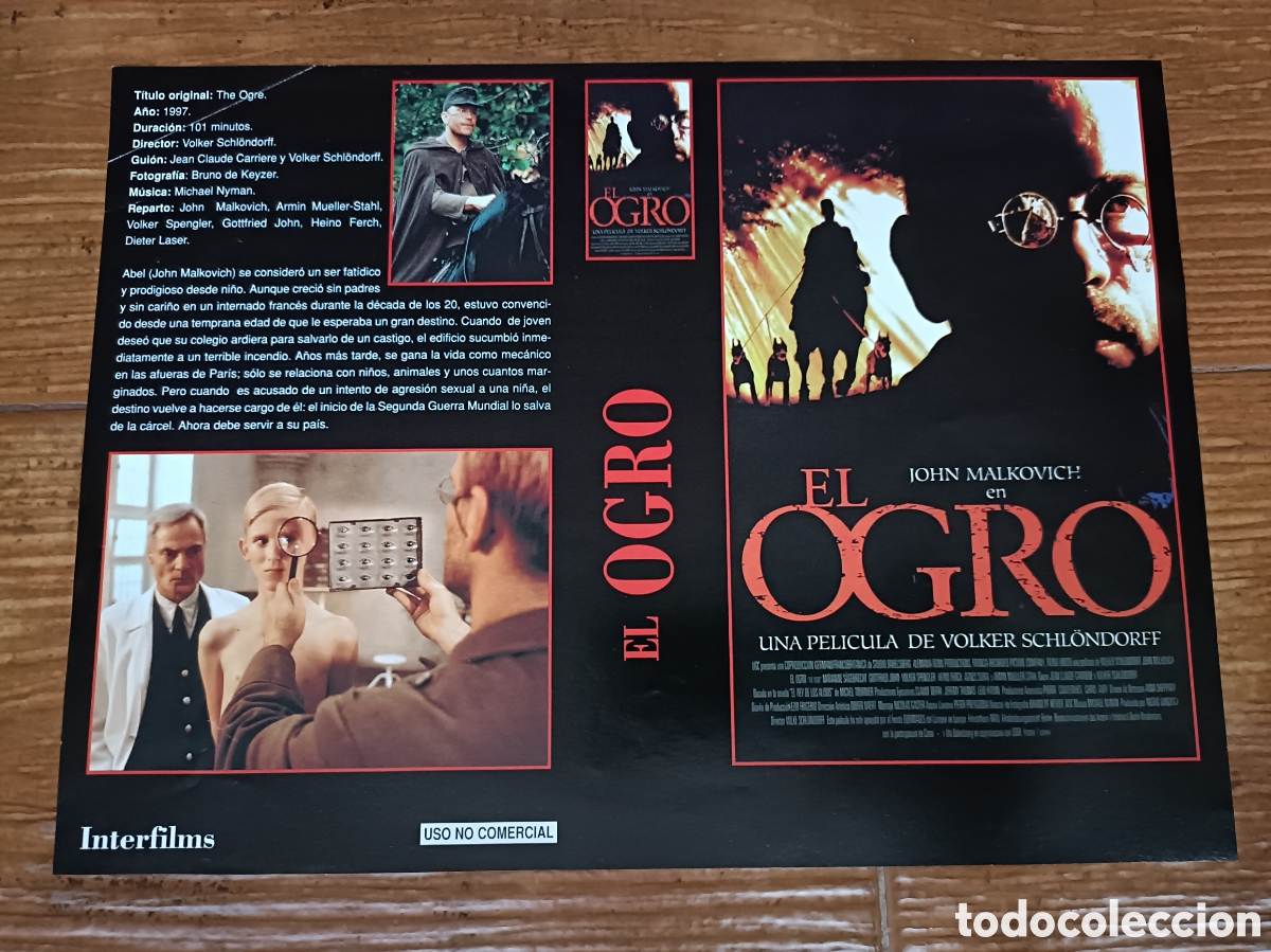 Cinema: Car&aacute;tula Interfilms VHS Cuesti&oacute;n de Suerte/El Ogro 2X1