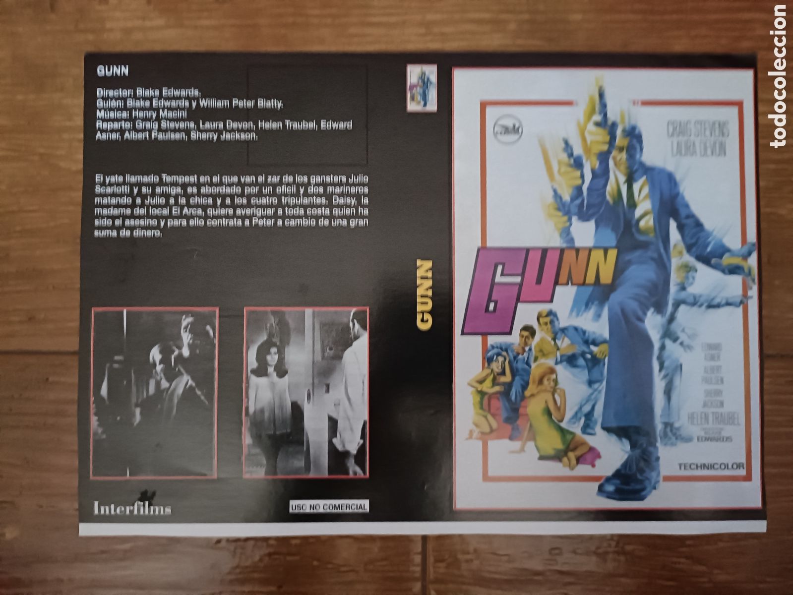 Cine: Car&aacute;tula Interfilms VHS Gunn/El Hijo del Presidente 2x1