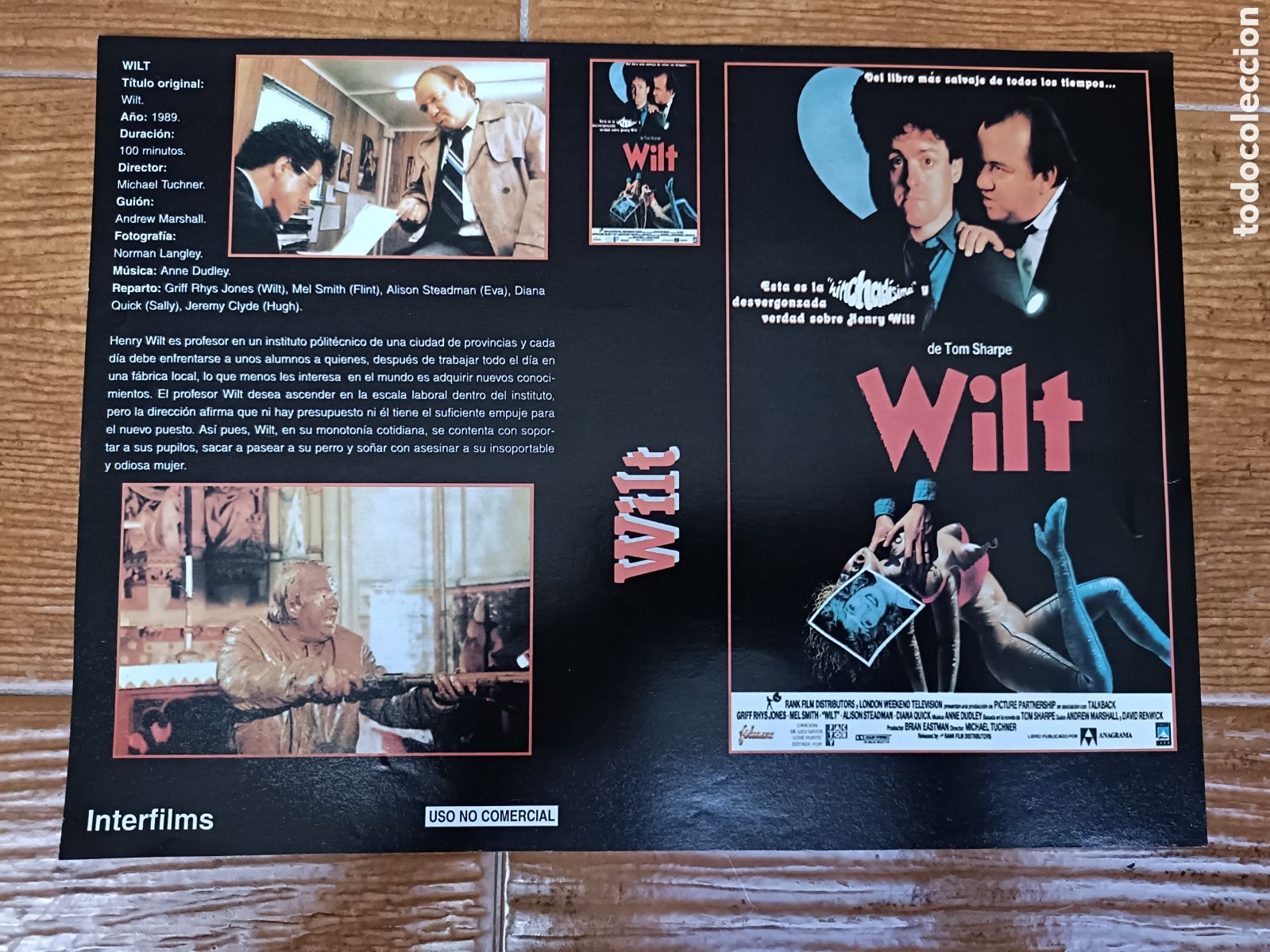 Cine: Car&aacute;tula Interfilms VHS Wilt