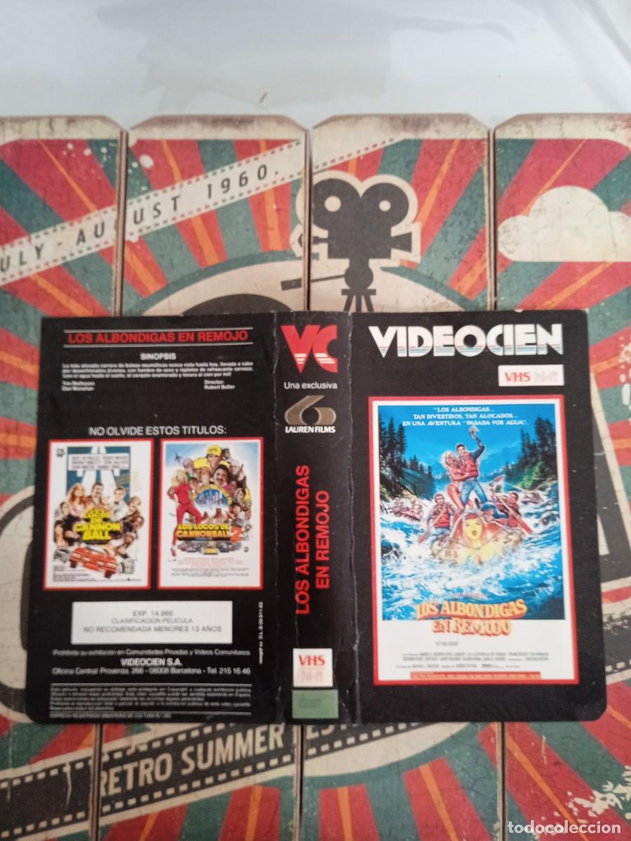 Cinema: Car&aacute;tula VHS Los alb&oacute;ndigas en remojo