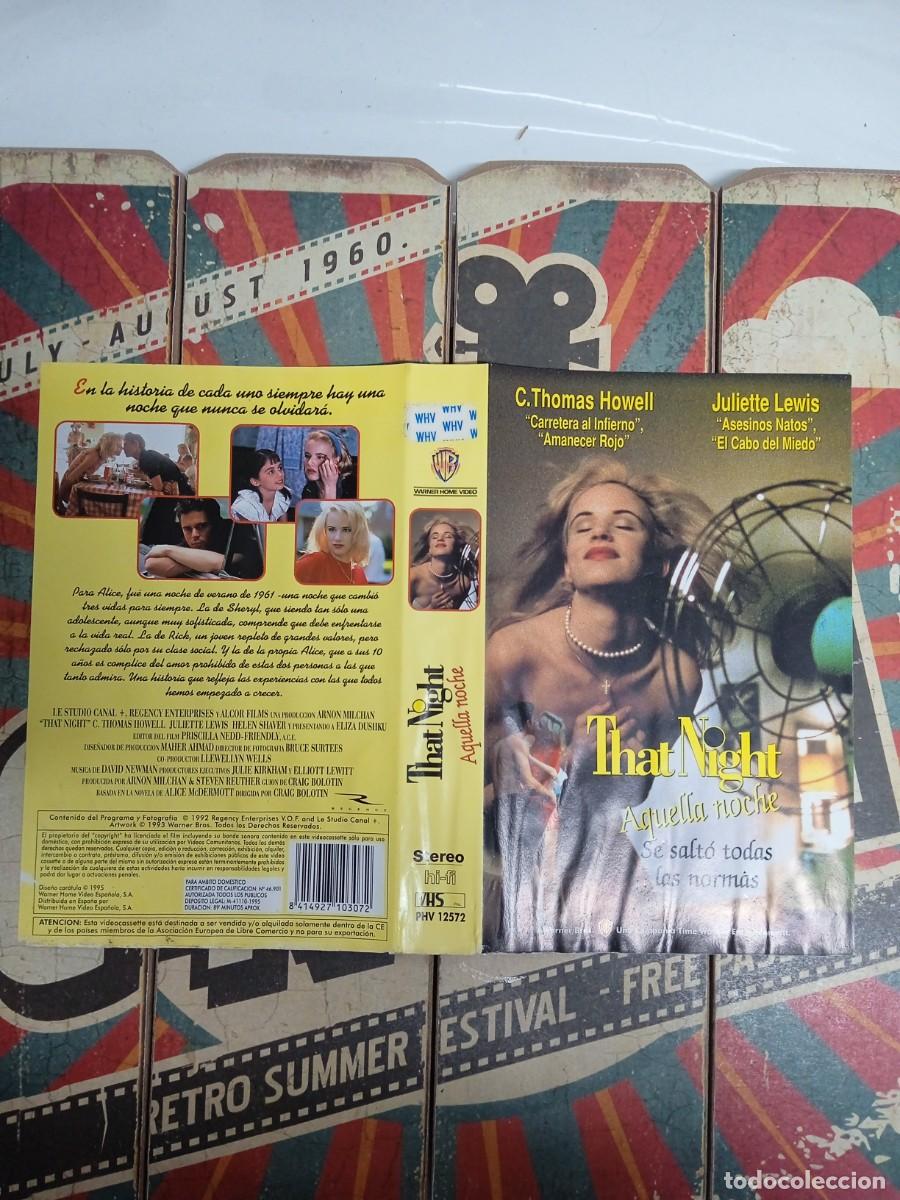 Cinema: Car&aacute;tula VHS Aquella noche