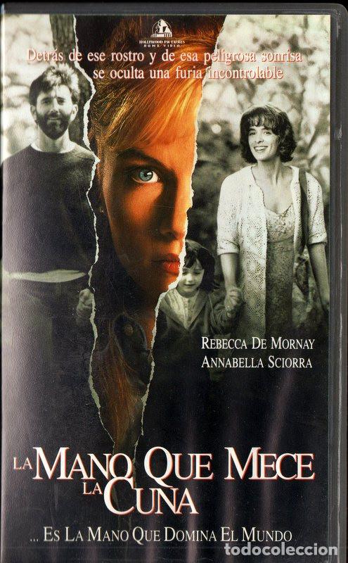 Cine: Caja y car&aacute;tula originales La mano que mece la cuna VHS (NO CINTA)