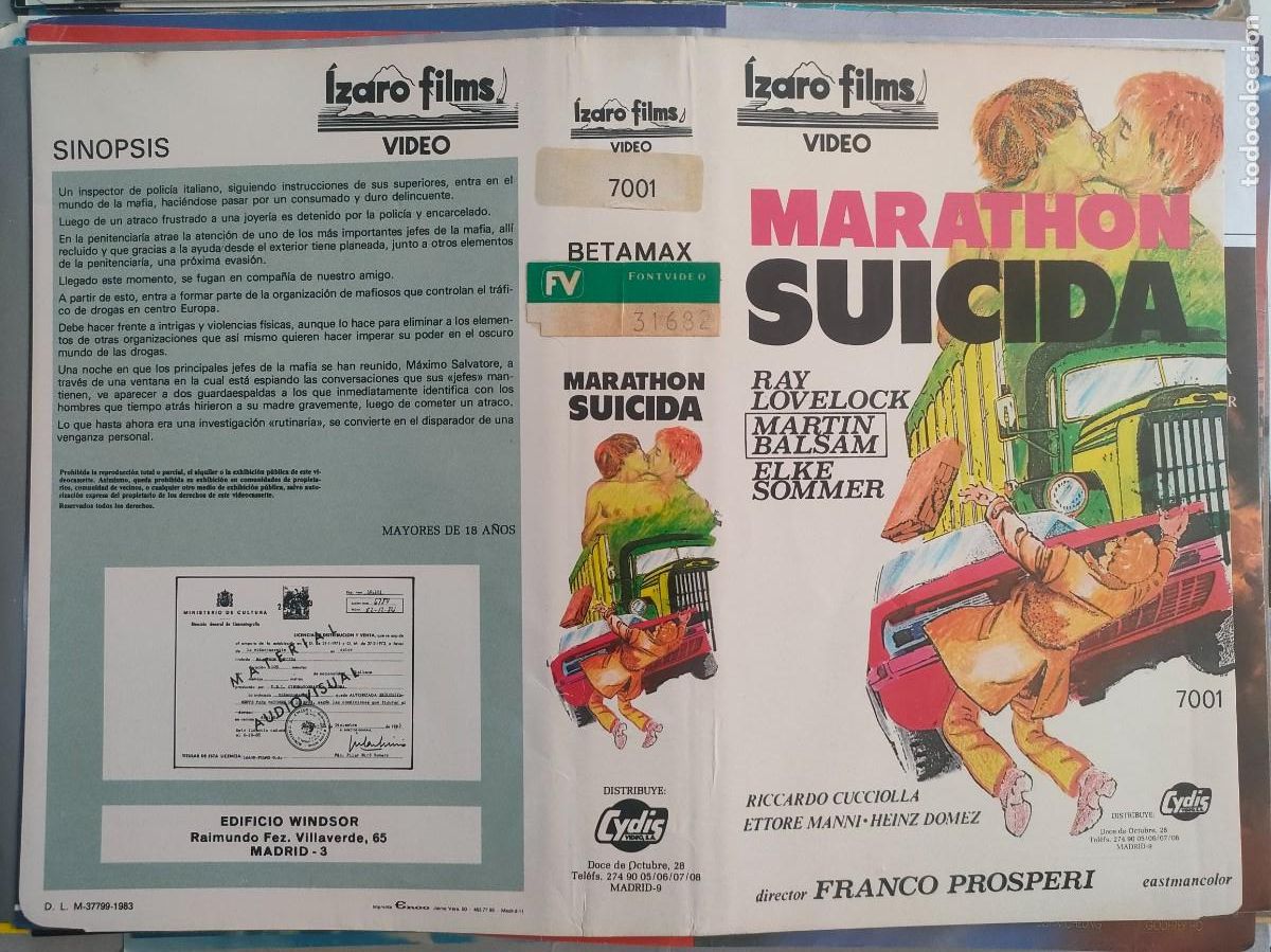 Cine: CARATULA - BETA MARATHON SUICIDA - Foto 1
