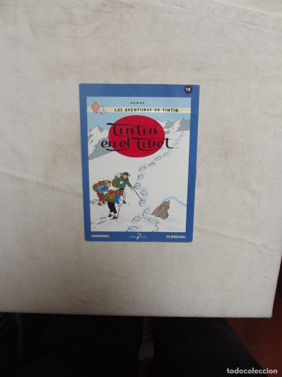 Cine: DVD HERGE LAS AVENTURAS DE TINTIN - TINTIN EN EL TIBET N&ordm; 18 ( SOBRE DE CARTON )