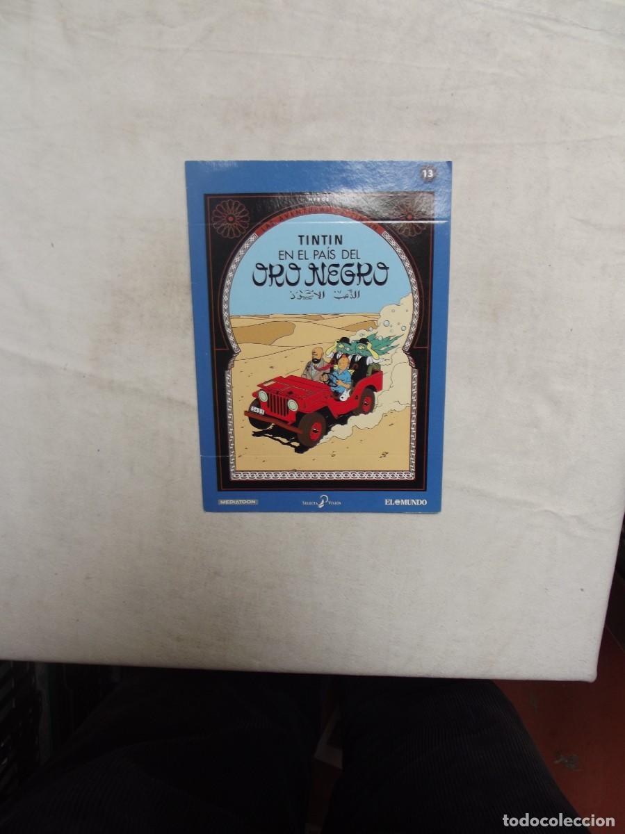 Cine: DVD HERGE LAS AVENTURAS DE TINTIN - EN EL PAIS DEL ORO NEGRO N&ordm; 13 ( SOBRE DE CARTON )