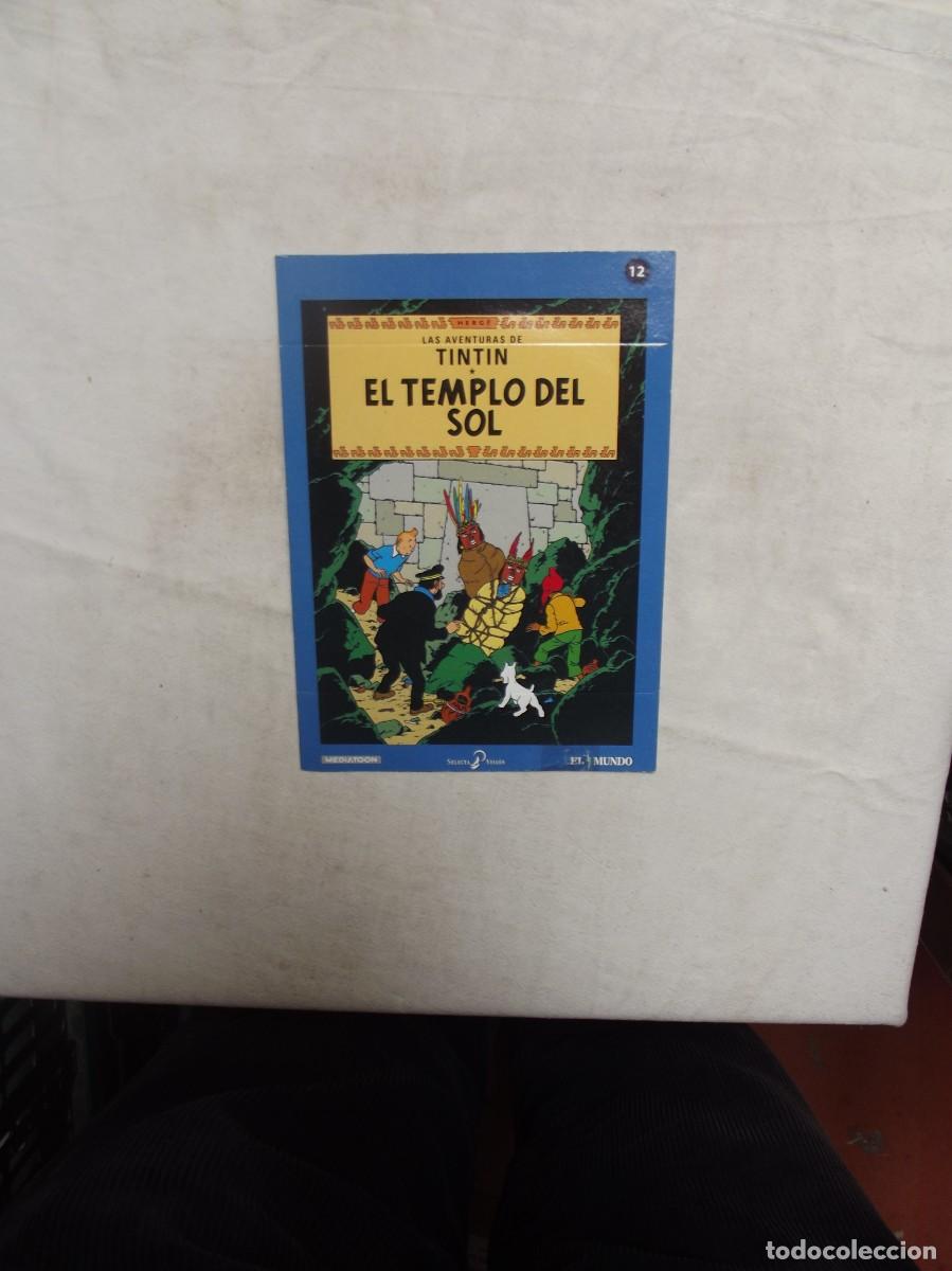 Cine: DVD HERGE LAS AVENTURAS DE TINTIN - EN EL TEMPLO DEL SOL N&ordm; 12 ( SOBRE DE CARTON )